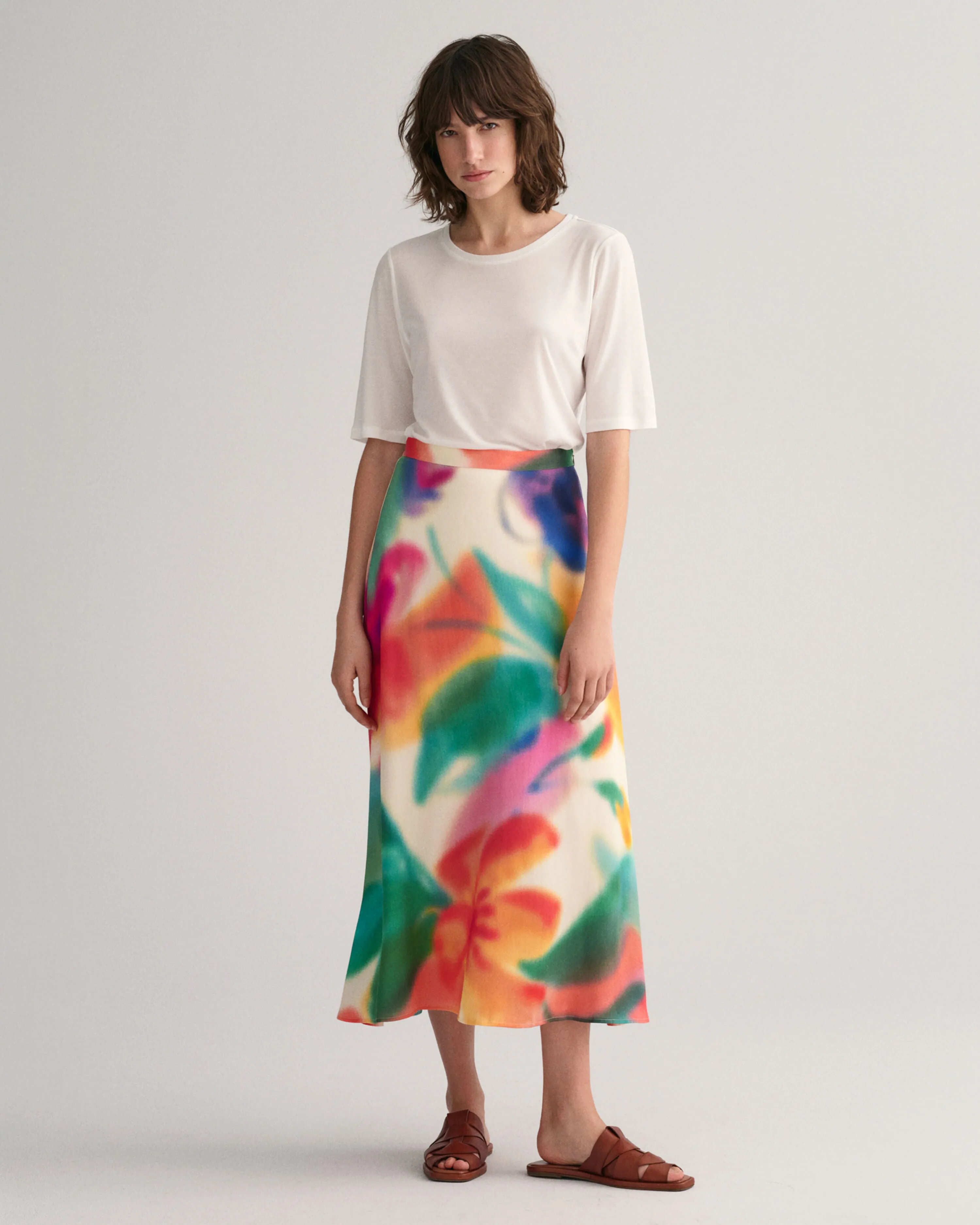 GANT Floral  Print Midi Skirt 0096