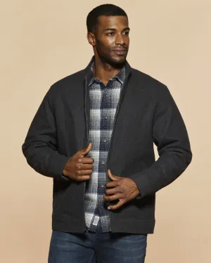 GRANVILLE WOOL BLEND BOMBER JACKET