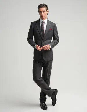 Grey Twill 2 Piece Suit