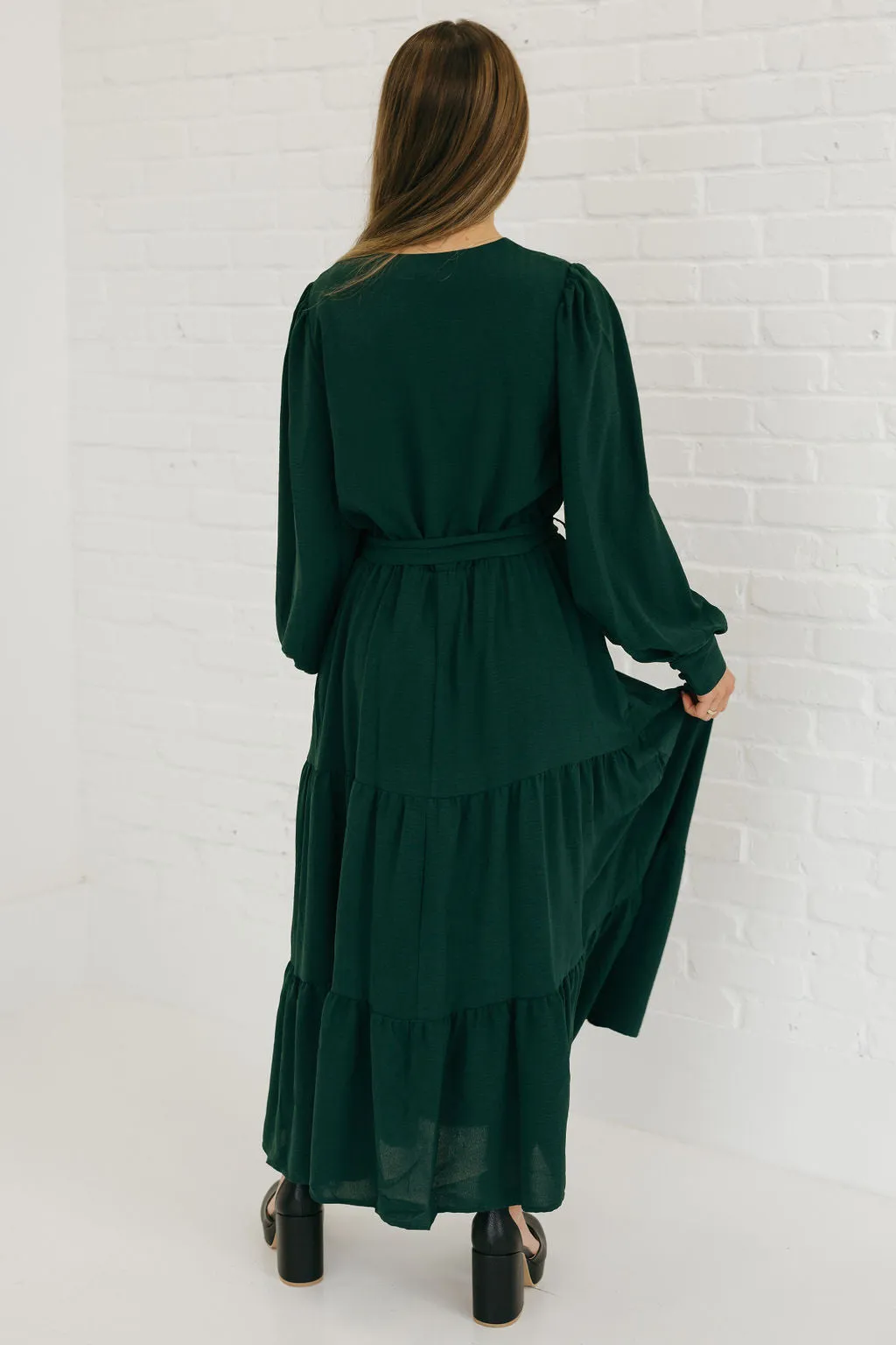 Harlen Dress-Hunter Green