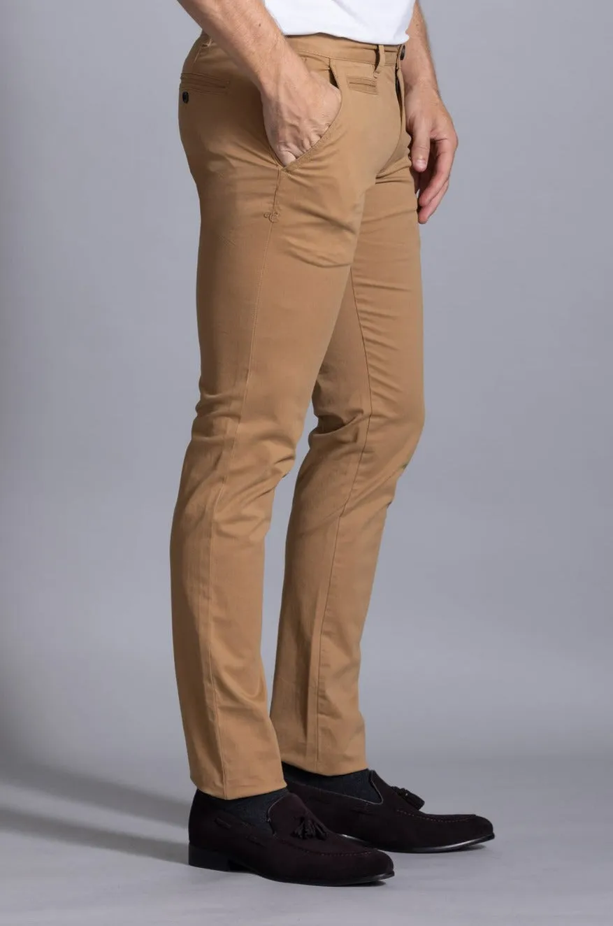 Hastin Brushed Cotton Chino: Latte