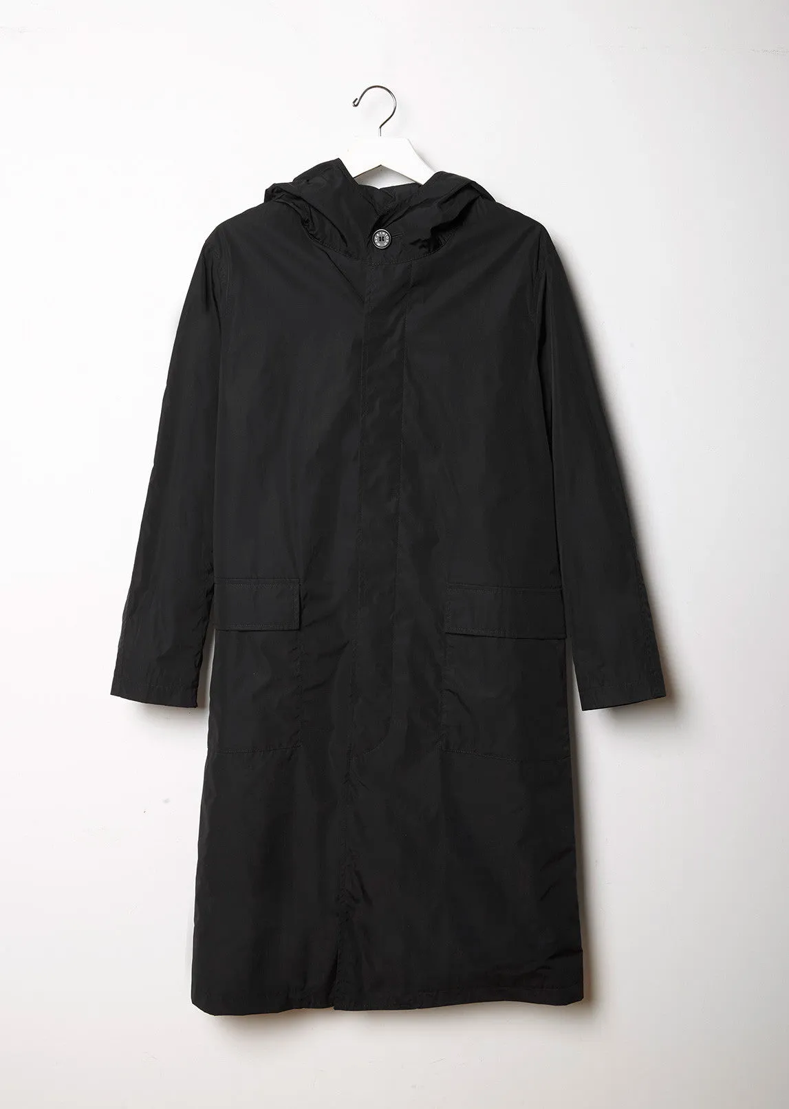 Hooded Nylon Trench