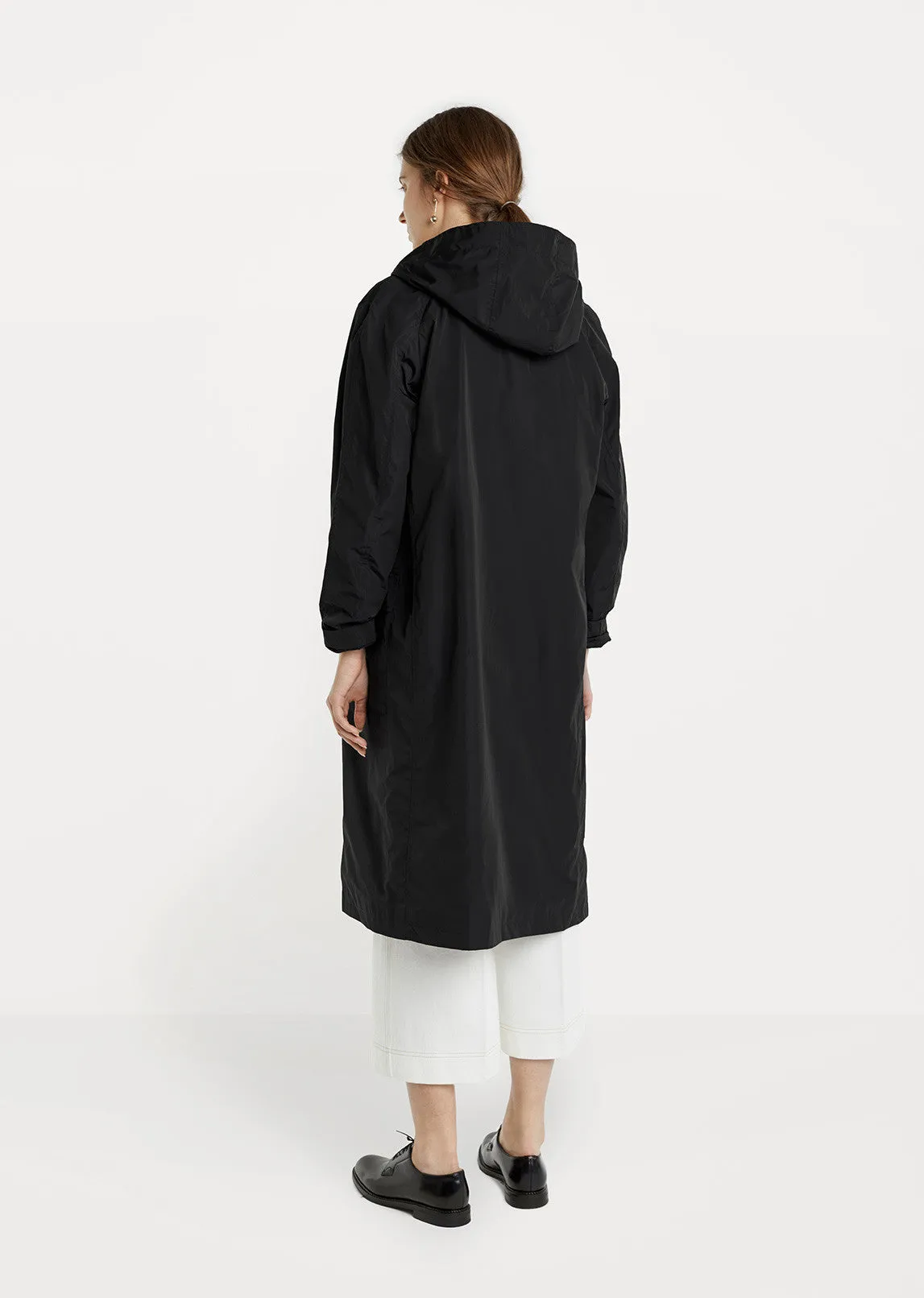 Hooded Nylon Trench