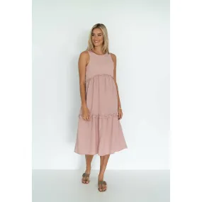 Humidity - Ava Midi Dress Blush