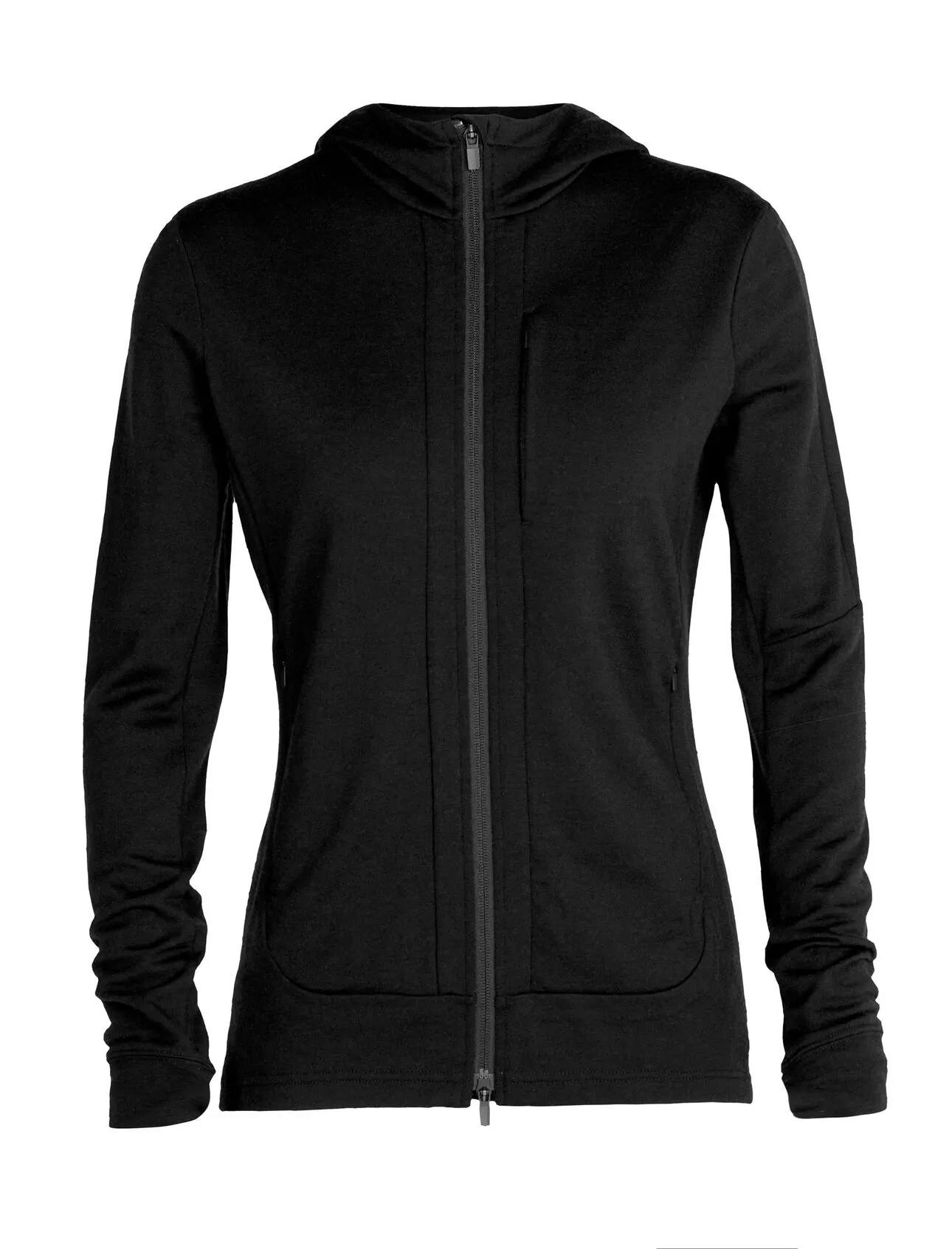 Icebreaker Quantum III LS Zip Hoodie (Women's) Black