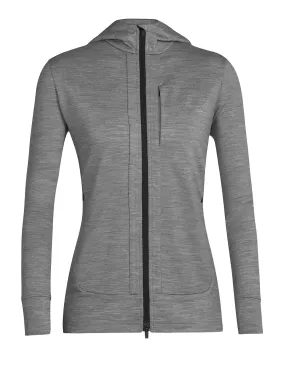 ICEBREAKER Women's L/S Quantum 3 Zip Hood