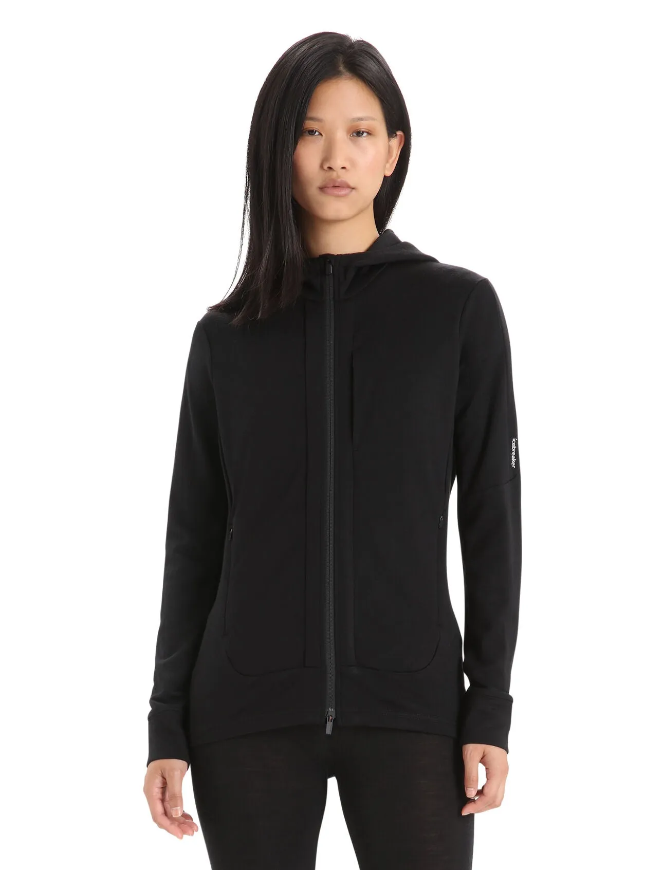 ICEBREAKER Women's L/S Quantum 3 Zip Hood