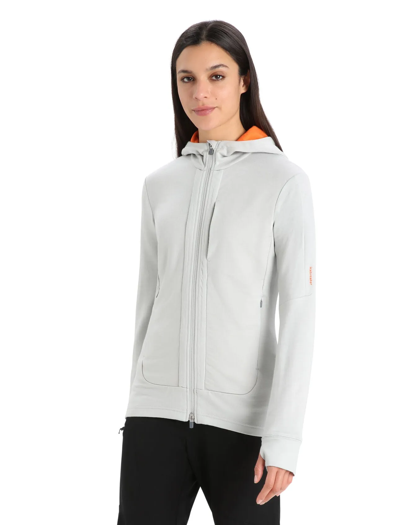 ICEBREAKER Women's L/S Quantum 3 Zip Hood