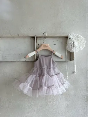 Innes Tulle Dress Romper_Lavender