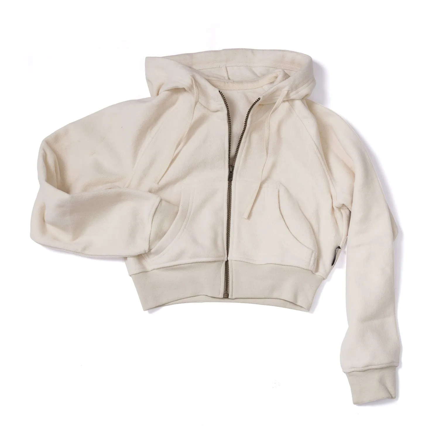 ISADORA 100% Organic Cotton Fleece Zippered Hoodie