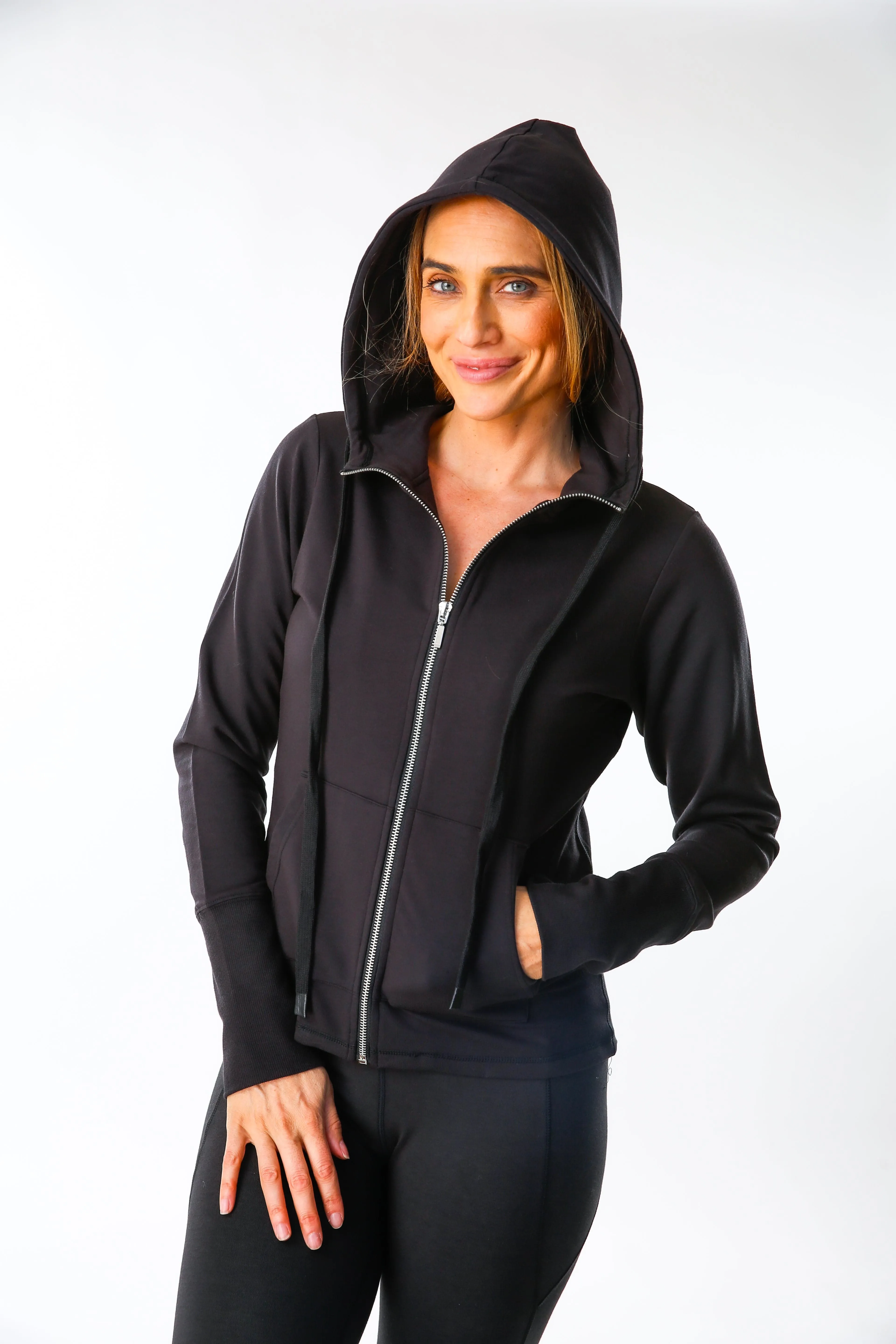 Kat Hoodie Jacket - Black