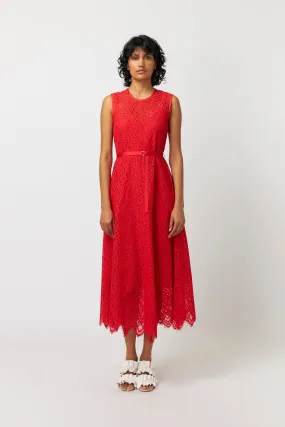 Kate Sylvester Pola Dress - Lace - Tangerine