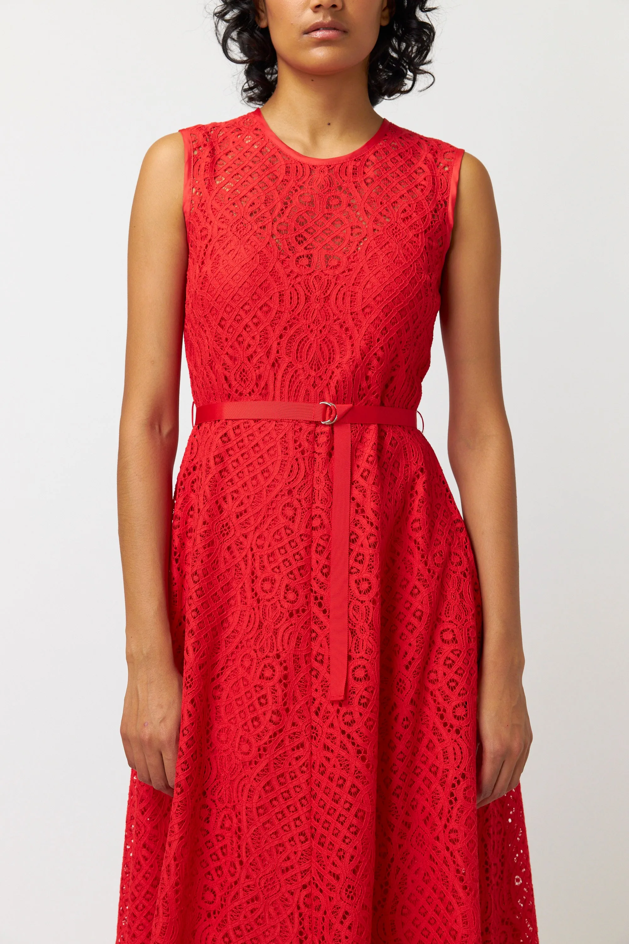 Kate Sylvester Pola Dress - Lace - Tangerine