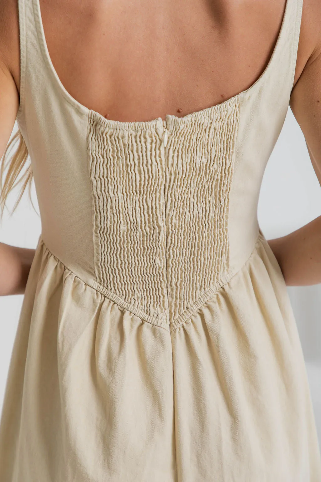 Kiara Midi Dress - Sand