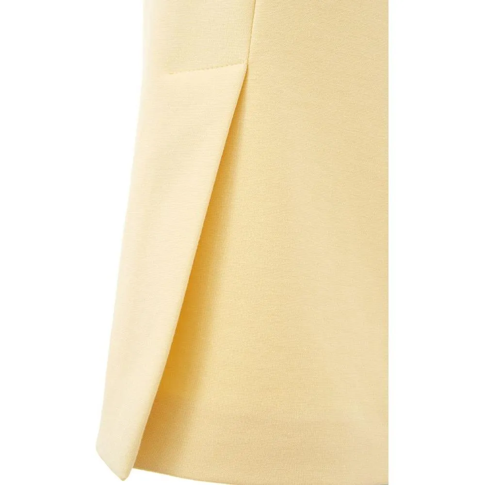 Lardini Elegant Yellow Viscose Skirt for Women