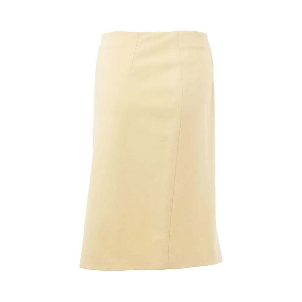 Lardini Elegant Yellow Viscose Skirt for Women