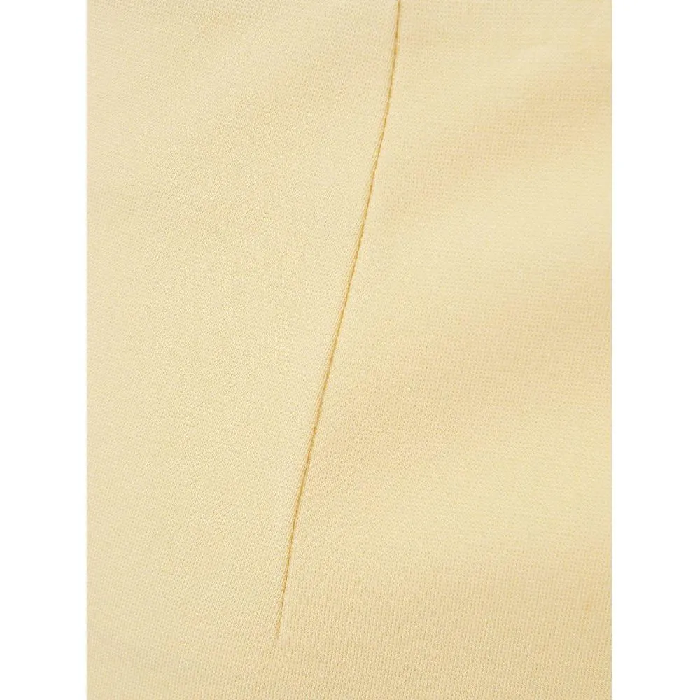 Lardini Elegant Yellow Viscose Skirt for Women