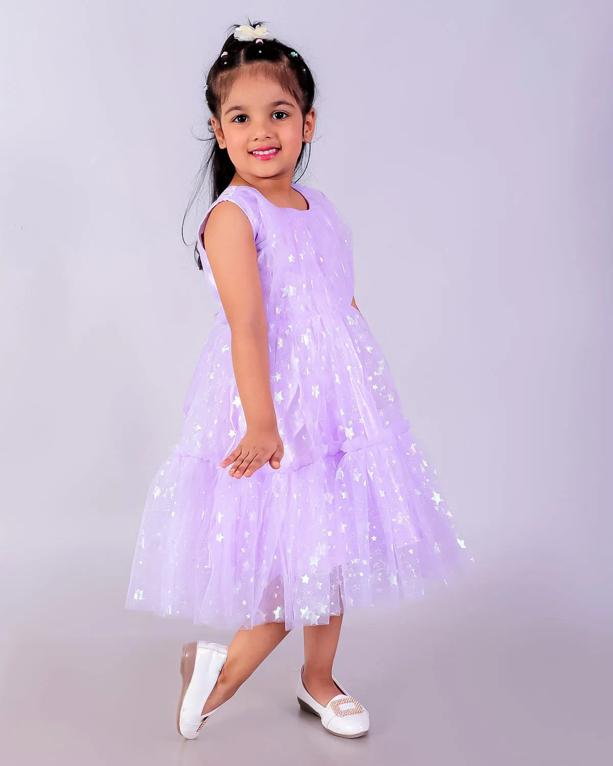 Lavender Mist Girls Tulle Dress