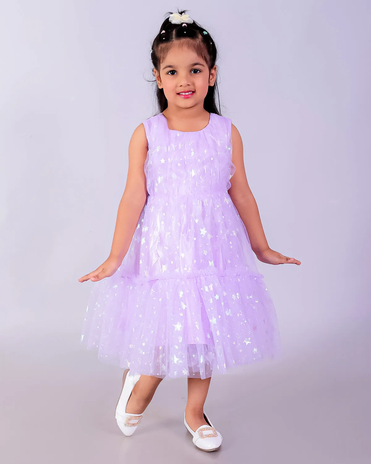 Lavender Mist Girls Tulle Dress