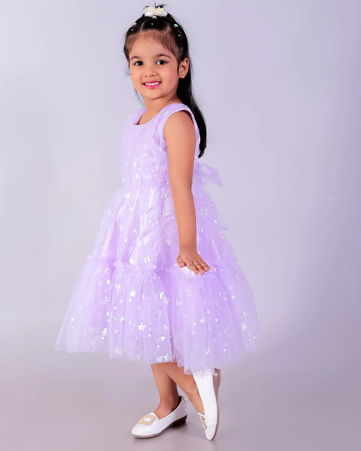 Lavender Mist Girls Tulle Dress