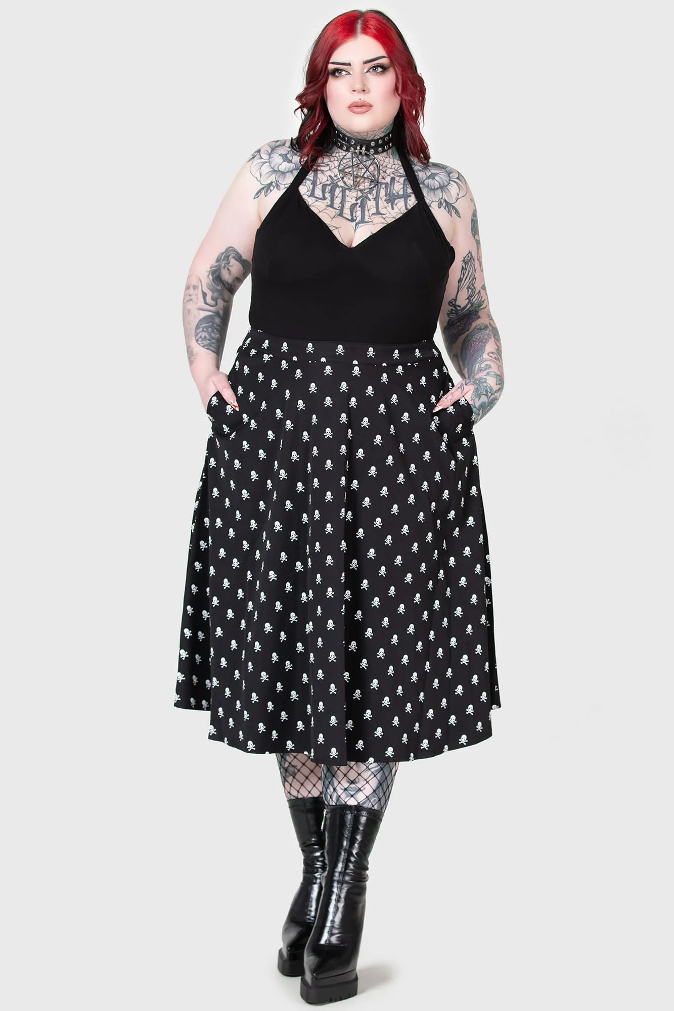 Lay Dead Midi Skirt