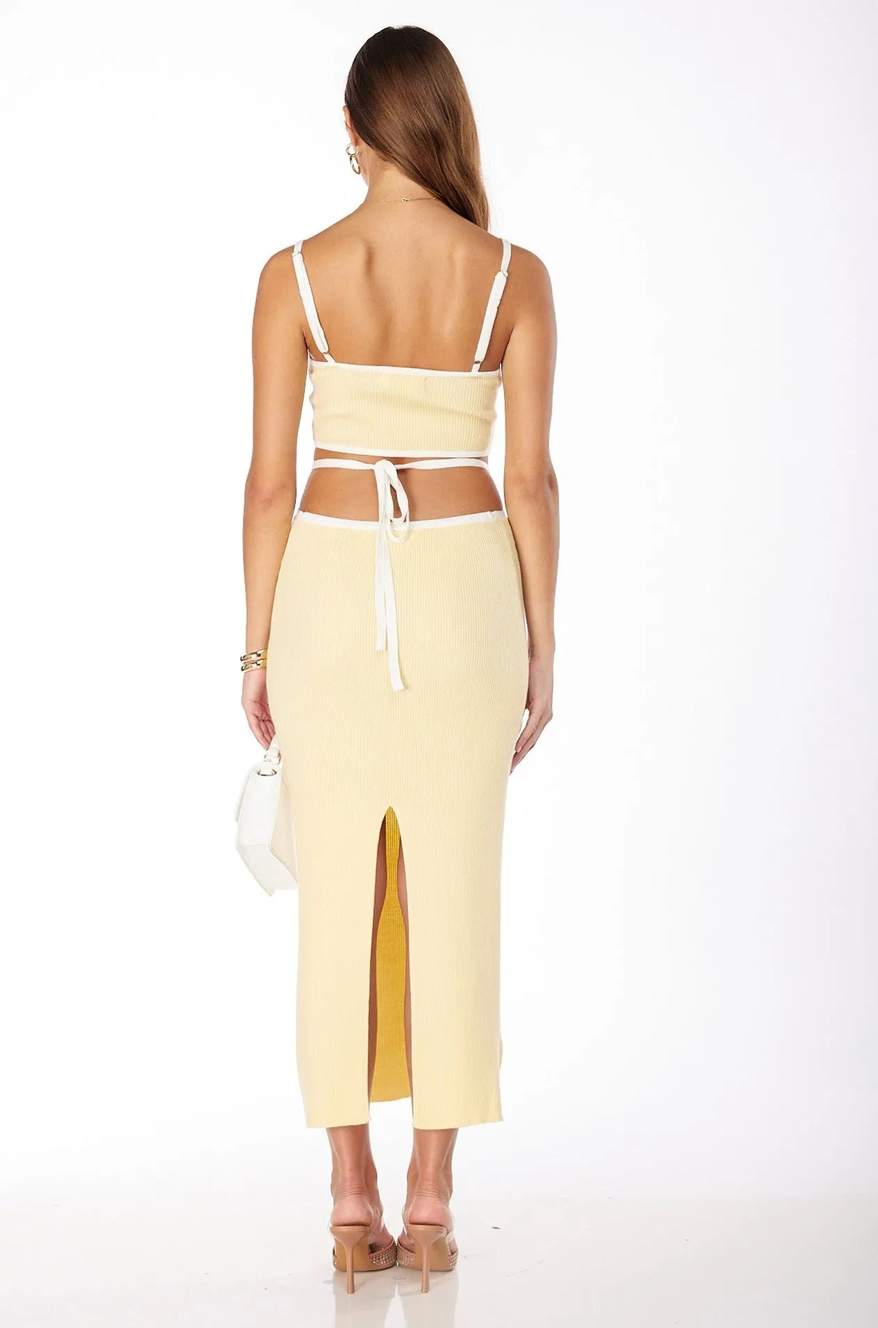 Limoncello Knit Midi Skirt