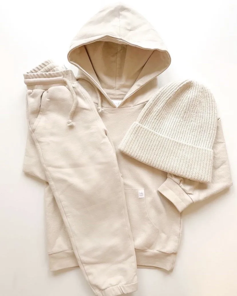 LOVE KO ORGANIC HOODIE FOG