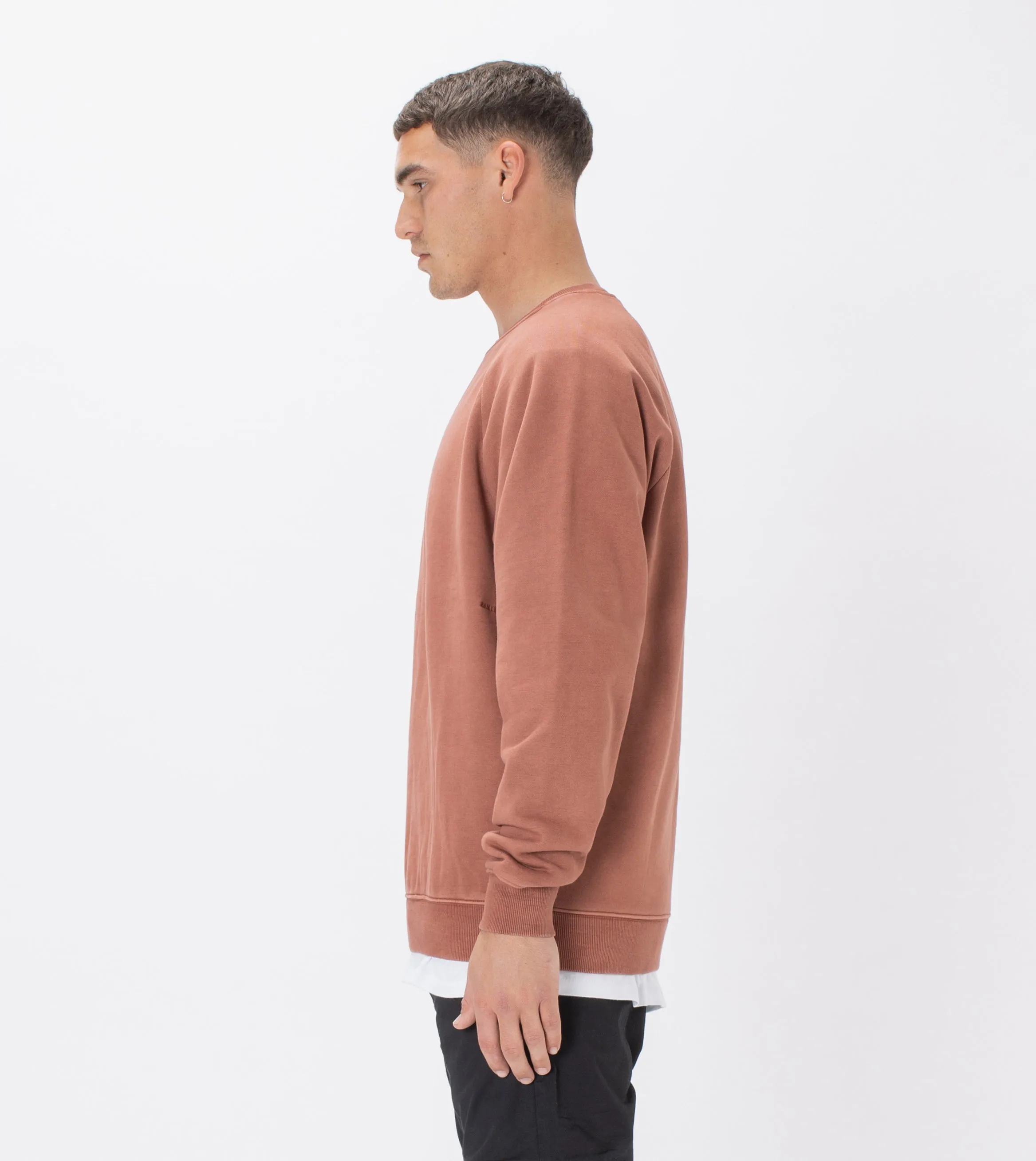 Lowgo Raglan Crew Sweat GD Terracotta