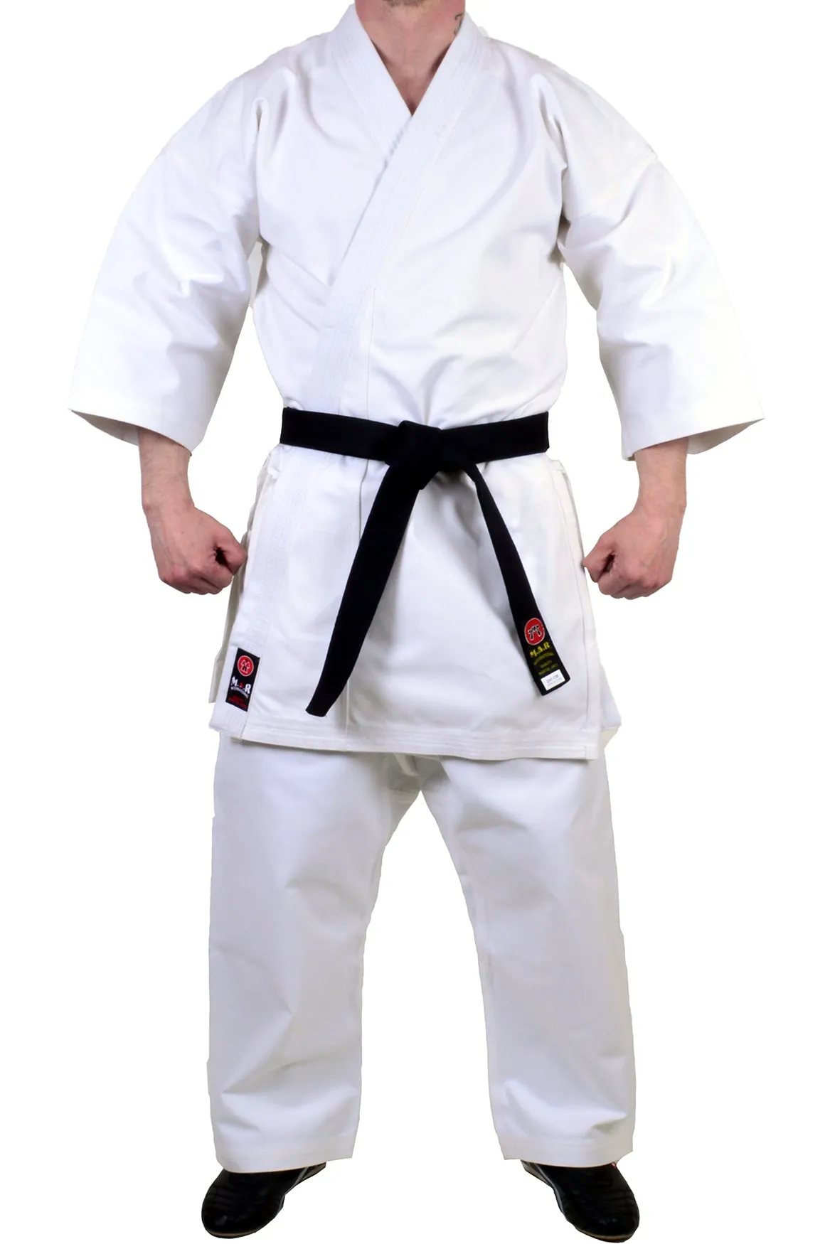 MAR-014B | White Karate Competition Uniform - Japanese Style (14oz Canvas Fabric)