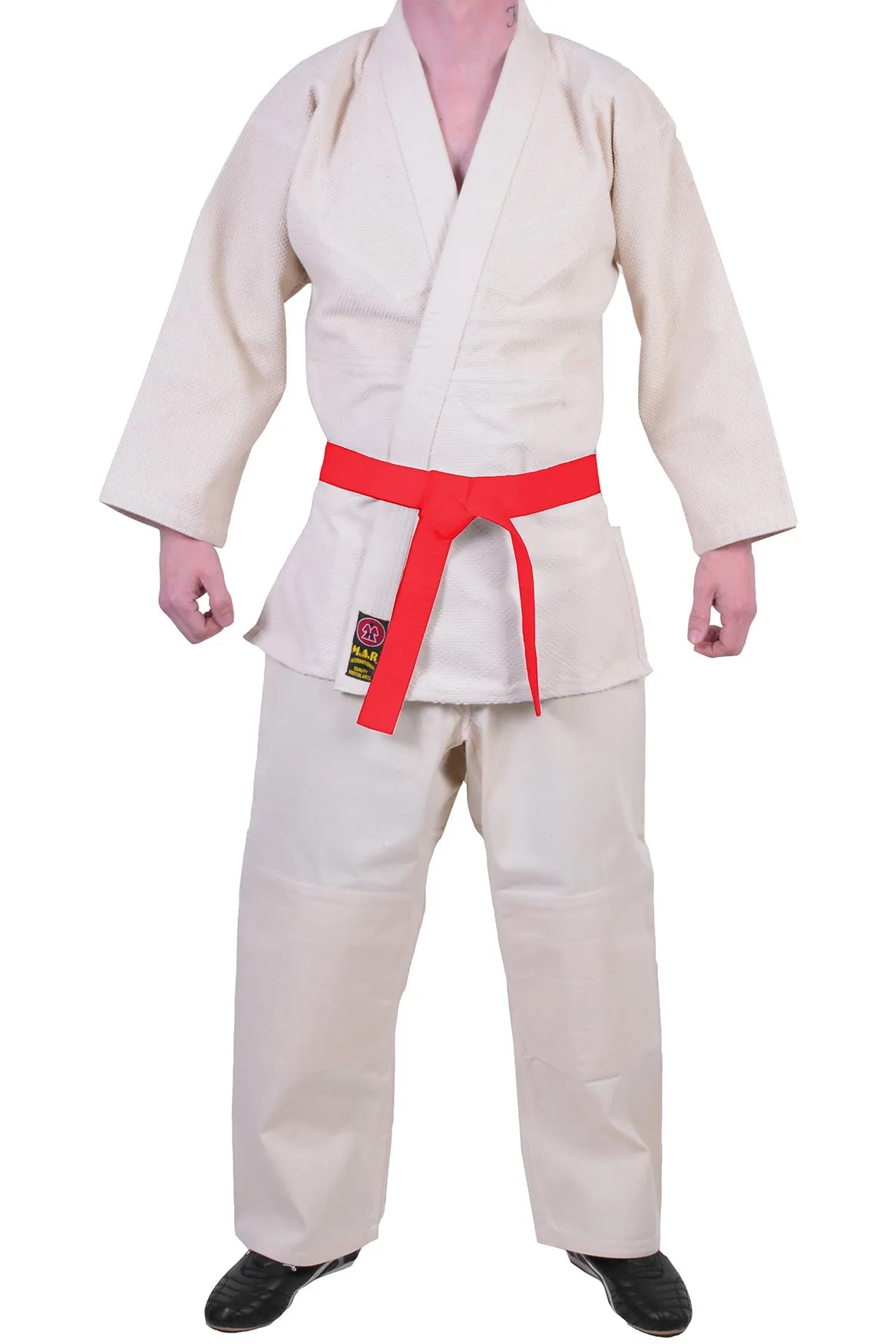 MAR-021 | Lightweight unbleached Judo Uniform For Beginner Students   FREE BELT