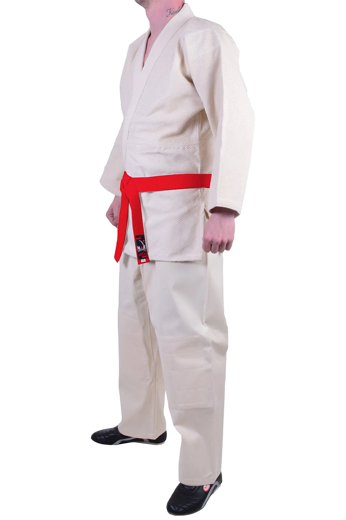 MAR-021 | Lightweight unbleached Judo Uniform For Beginner Students   FREE BELT