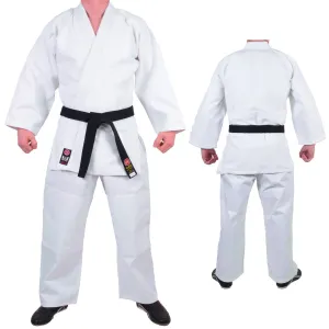 MAR-025 | Mediumweight White Judo/Jiu-Jitsu Uniform For Intermediate Students   FREE BELT