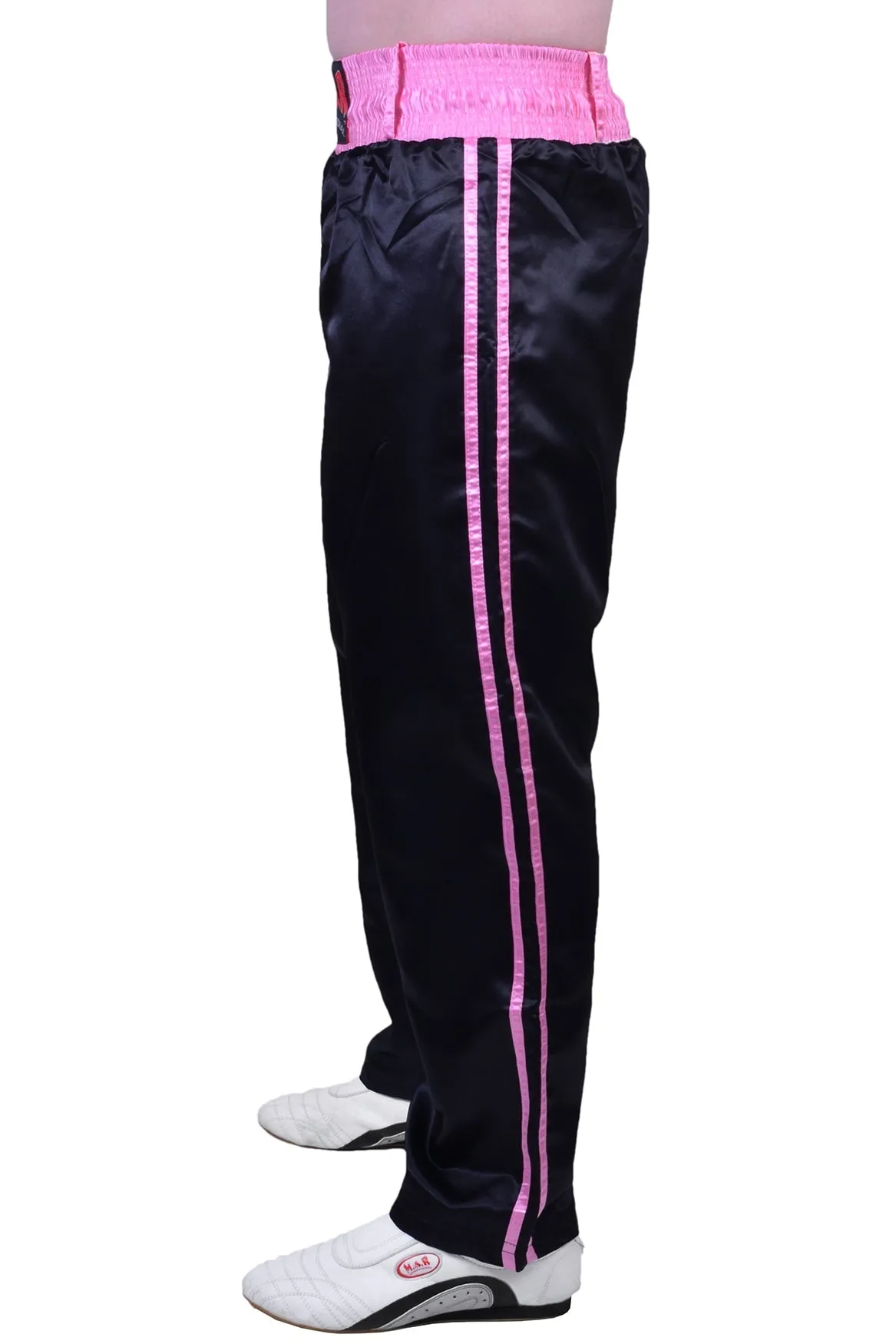 MAR-089F | Full Contact Black Pink Kickboxing & Freestyle Trousers