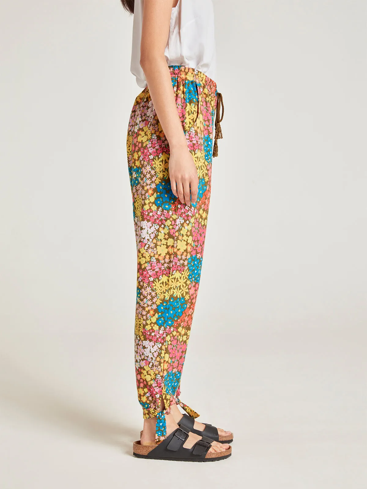 Marlin Organic Cotton Jersey Floral Lounge Pant - Multi