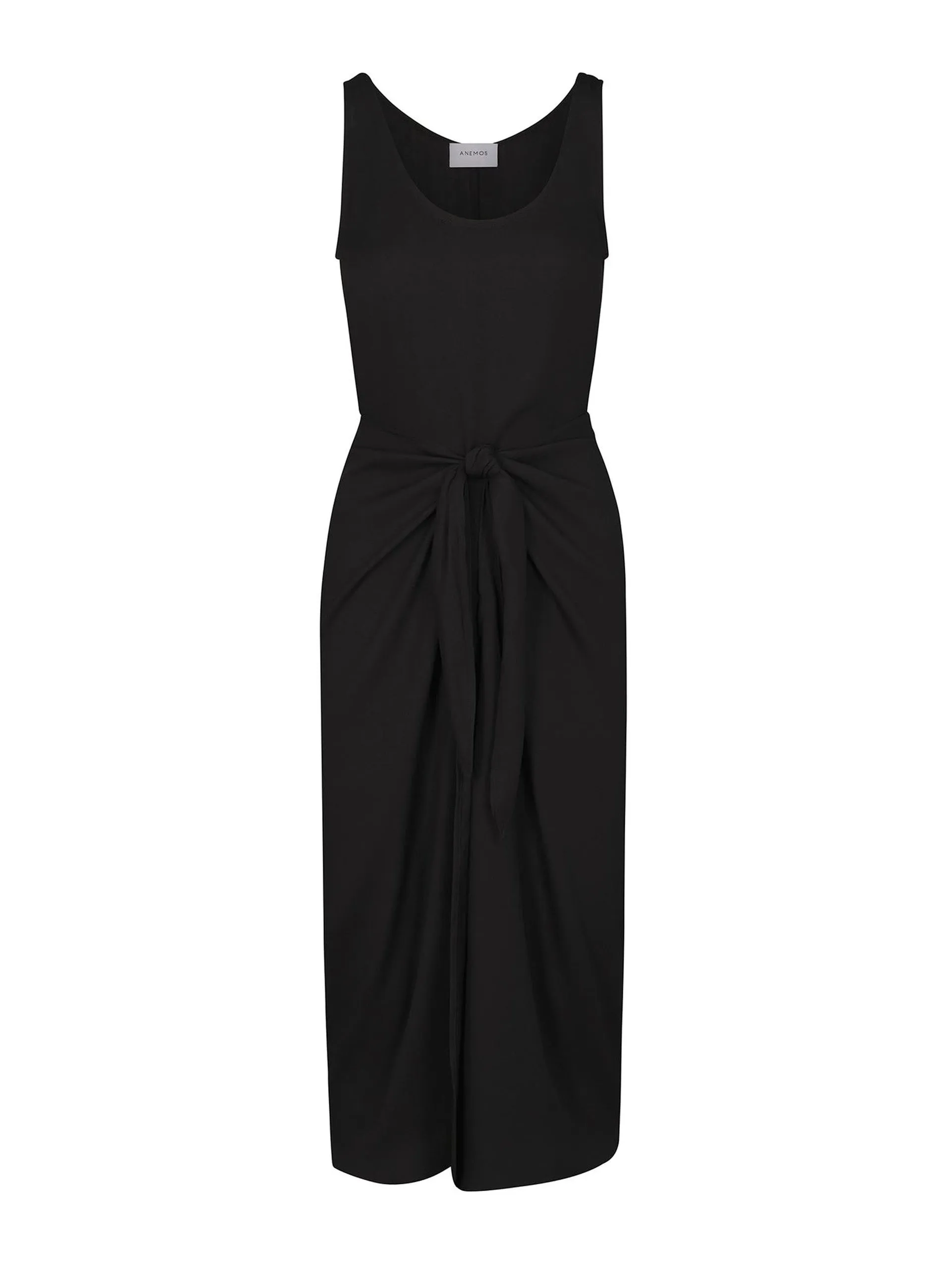 Matte Crepe D.K. midi wrap dress