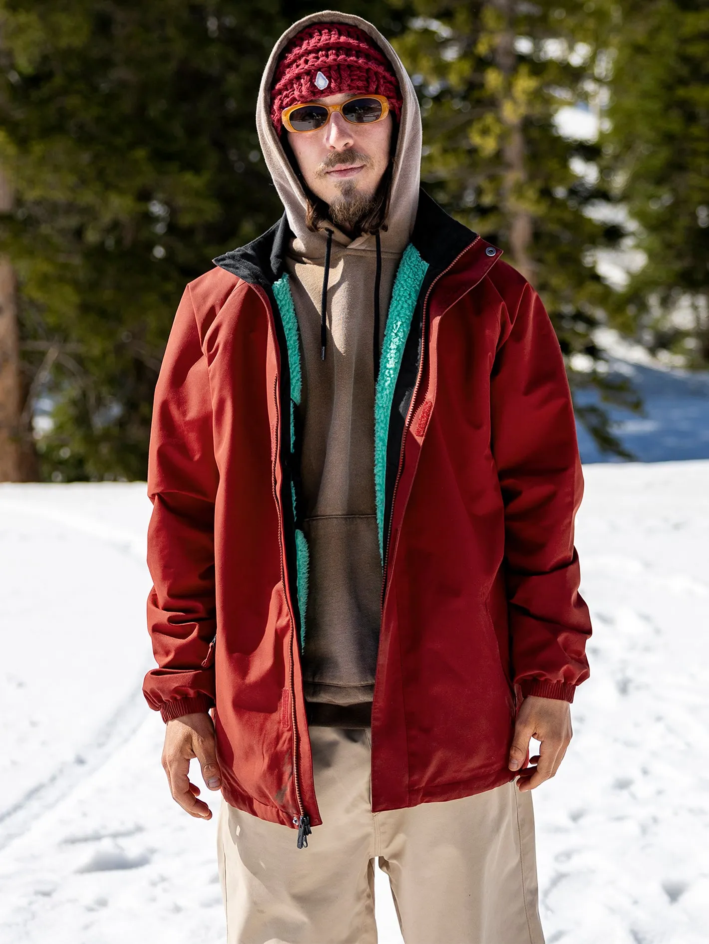 Mens Ravraah Jacket - Maroon