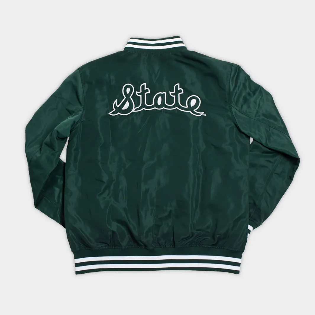 Michigan State Script Bomber Jacket