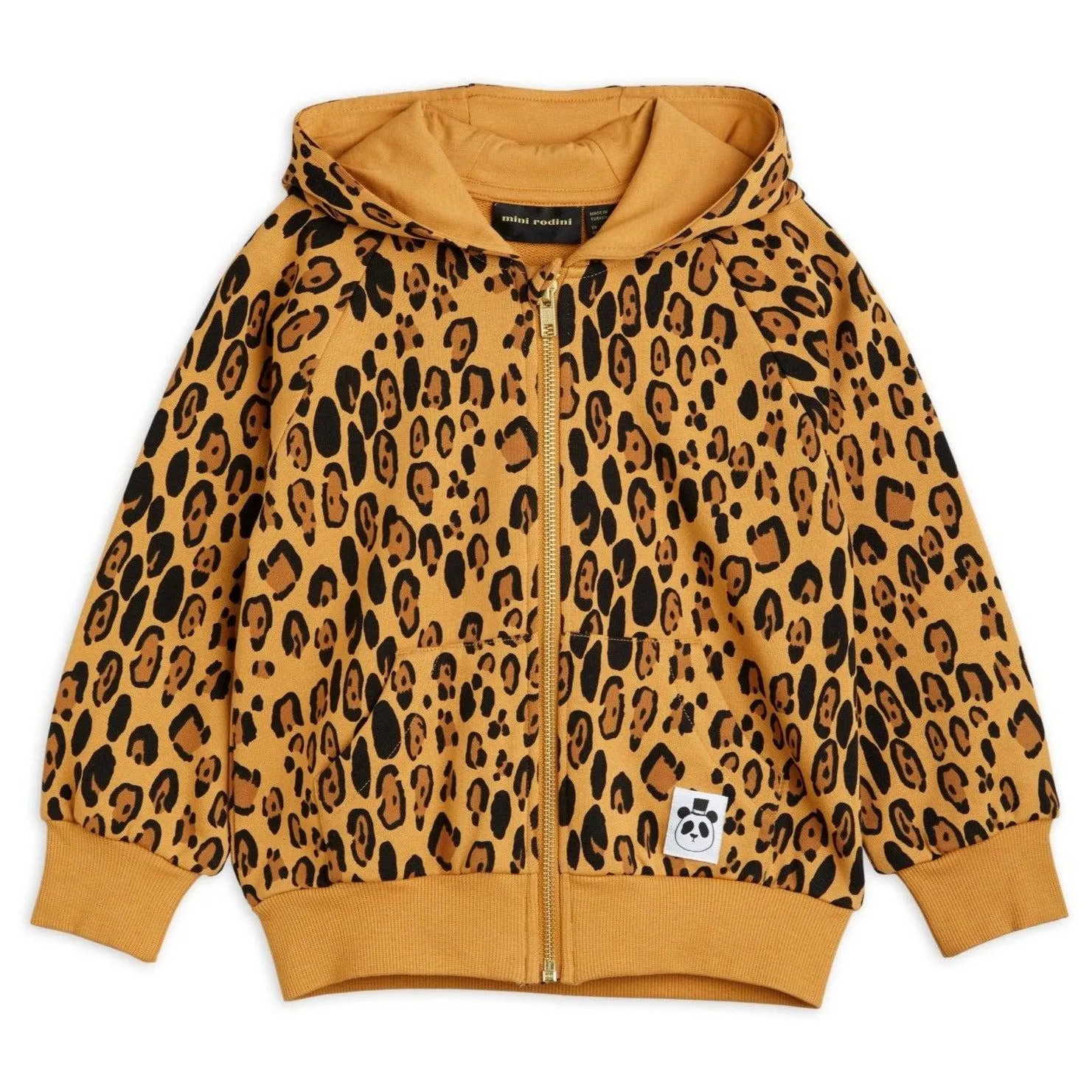 Mini Rodini - Basic leopard zip hoodie