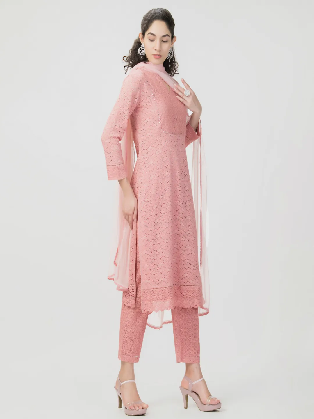 Mirror Emb 3 Piece Kurta Set