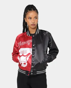 Mitchell & Ness Women's Chicago Bulls Big Face 5.0 Satin Jacket Red