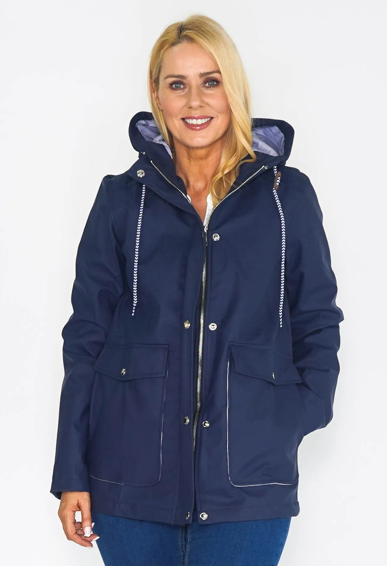 Navy Raincoat-1