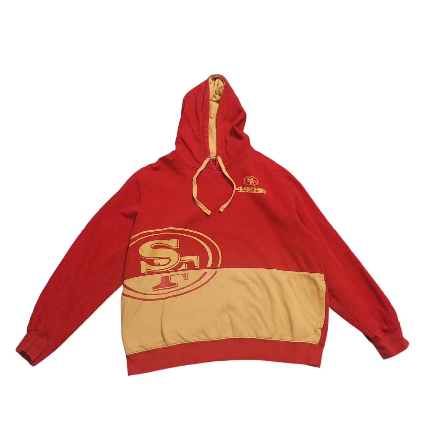 Niners Hoodie Red & Gold by Majestic