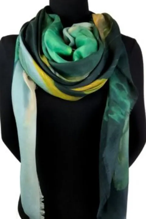 Oversized Square Italian Cashmere Blend Scarf -Pisces - Toronto