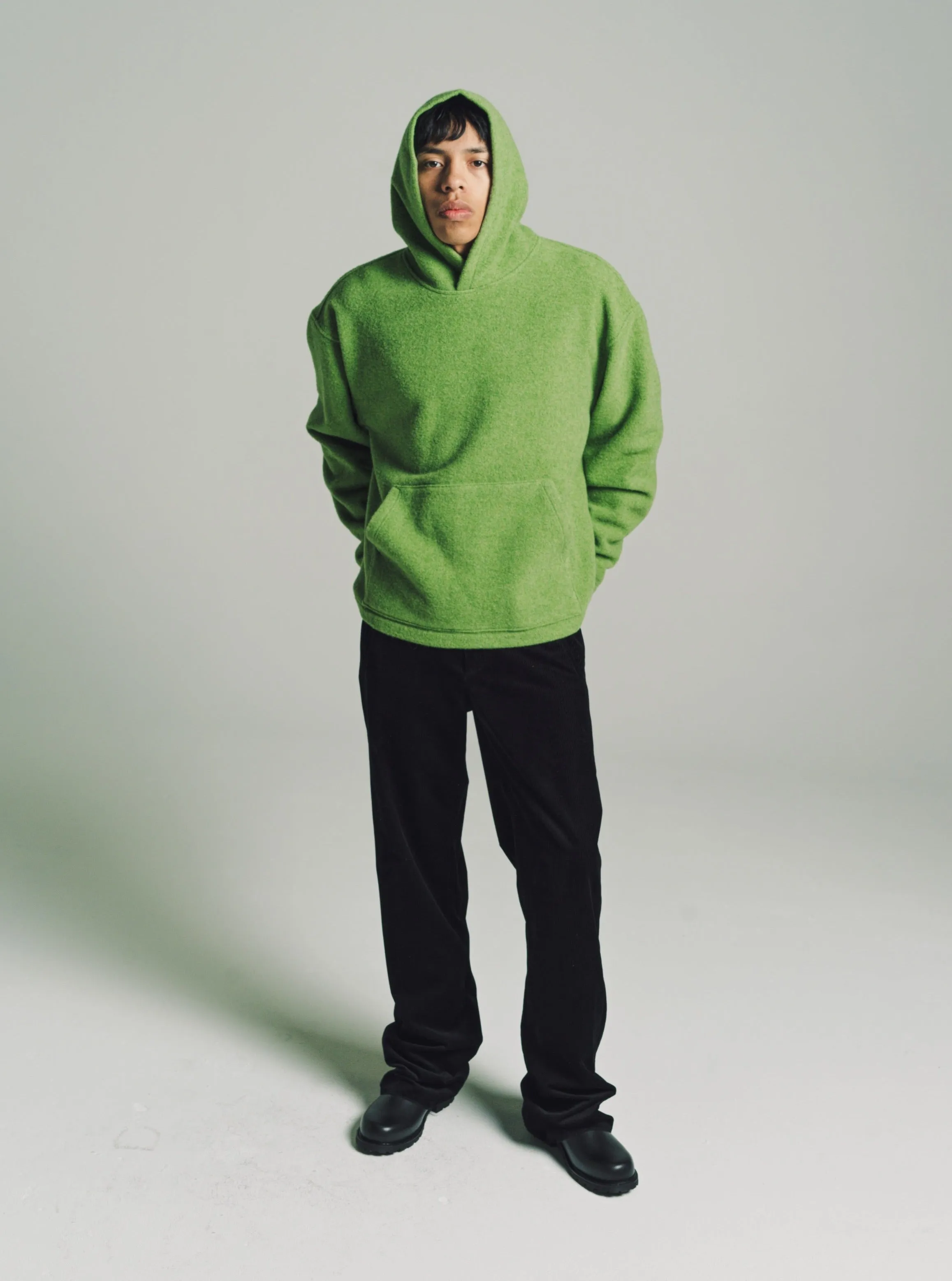 Pistachio Wool Fleece Hoodie