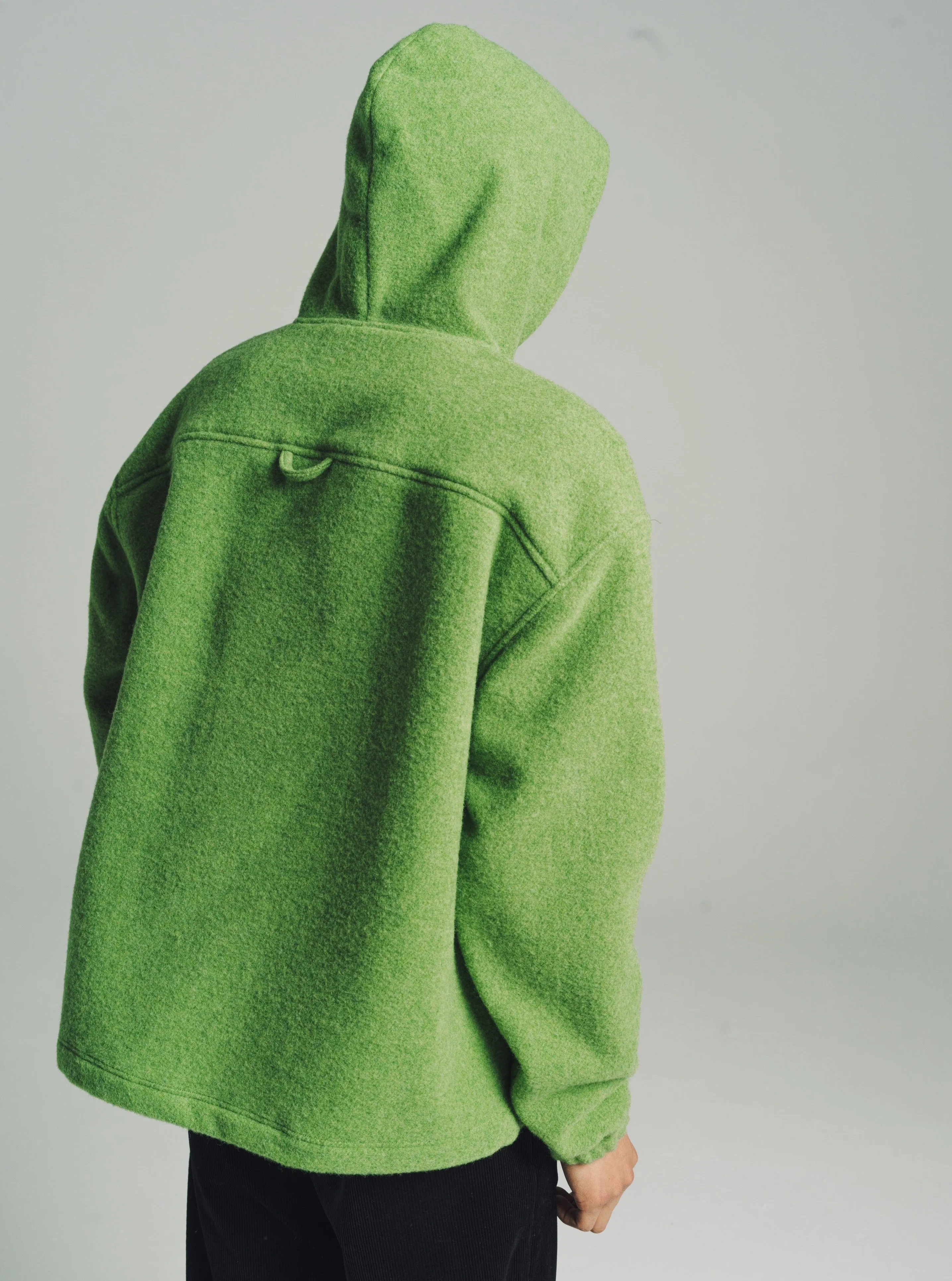 Pistachio Wool Fleece Hoodie