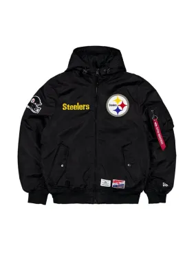 PITTSBURGH STEELERS X ALPHA X NEW ERA L-2B BOMBER JACKET