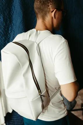 Plastic-Free Plant Leather Backpack in Fog