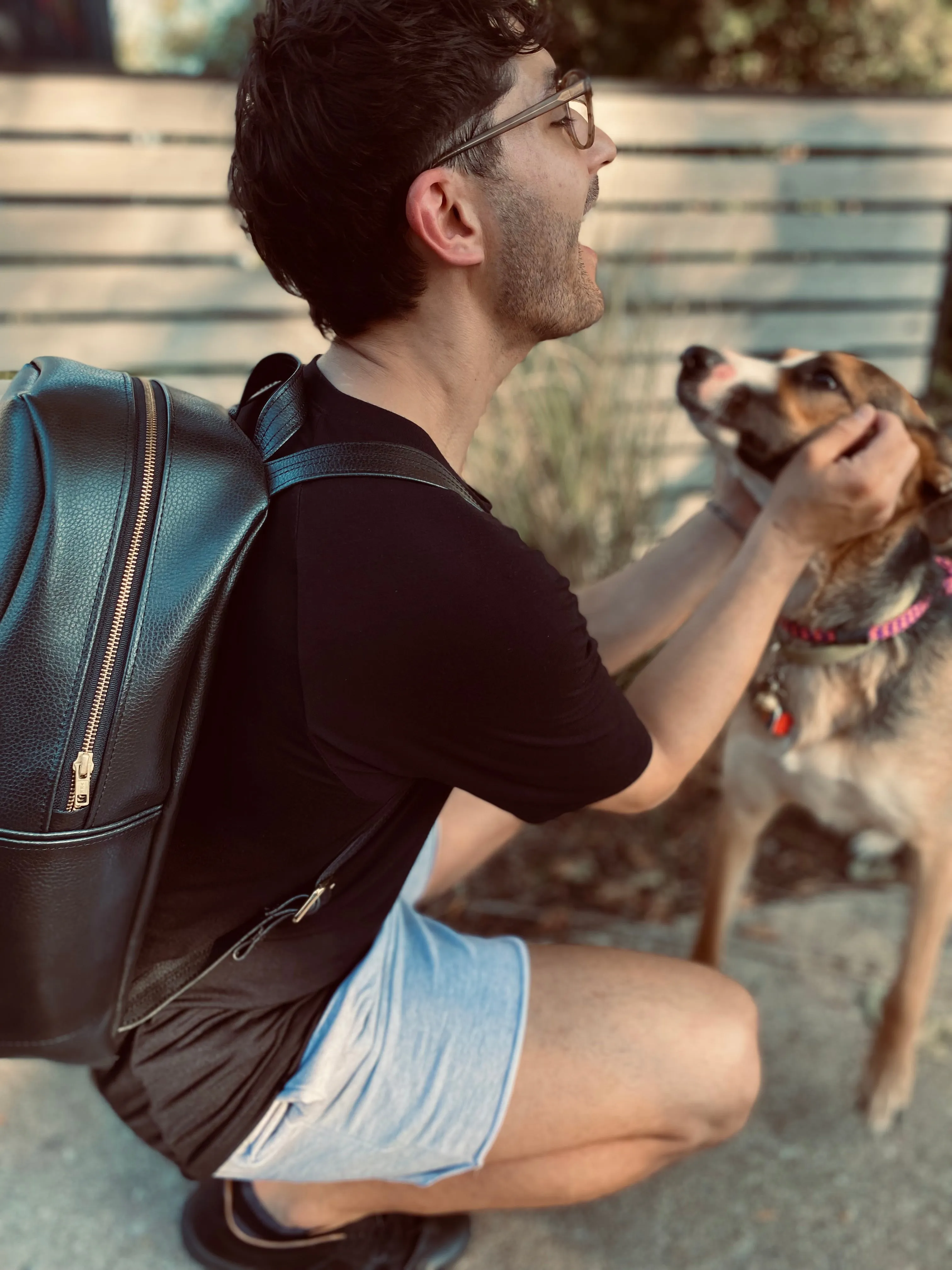 Plastic-Free Plant Leather Backpack in Granite