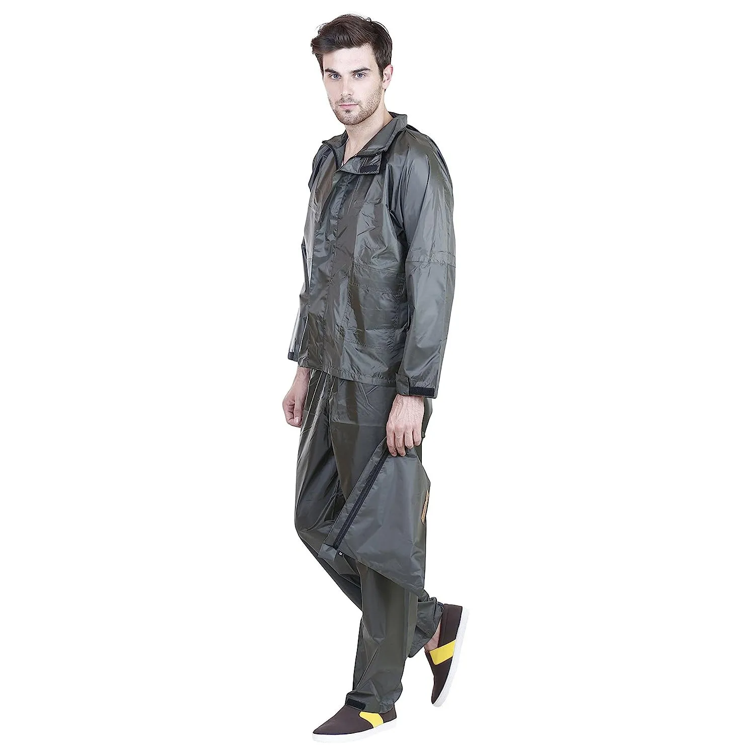 Prokick Trust Rain Suit (Waterproof Jacket with Hood, Pant and Carrying Pouch)