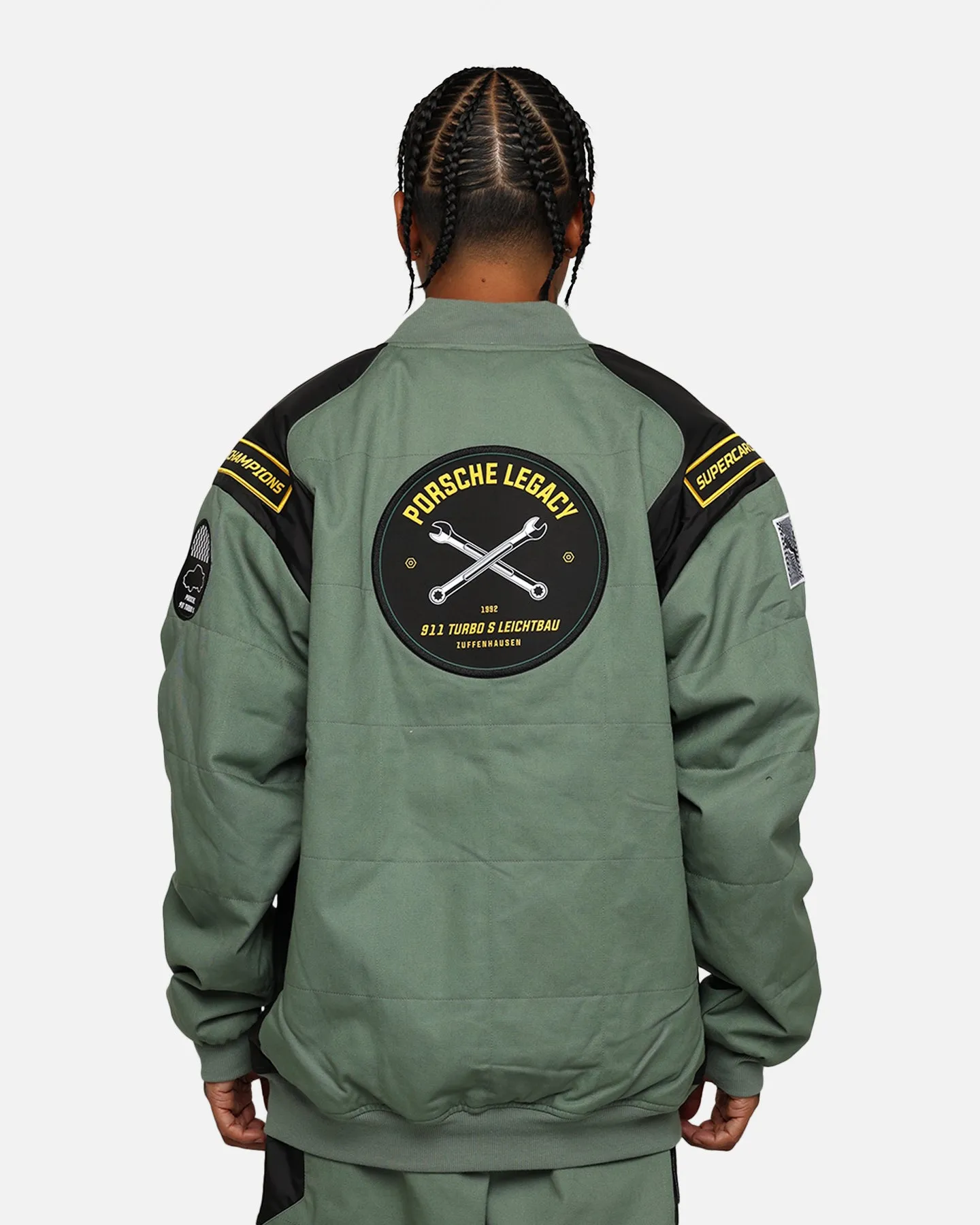 Puma X Porsche Legacy Garage Crew Jacket Eucalyptus